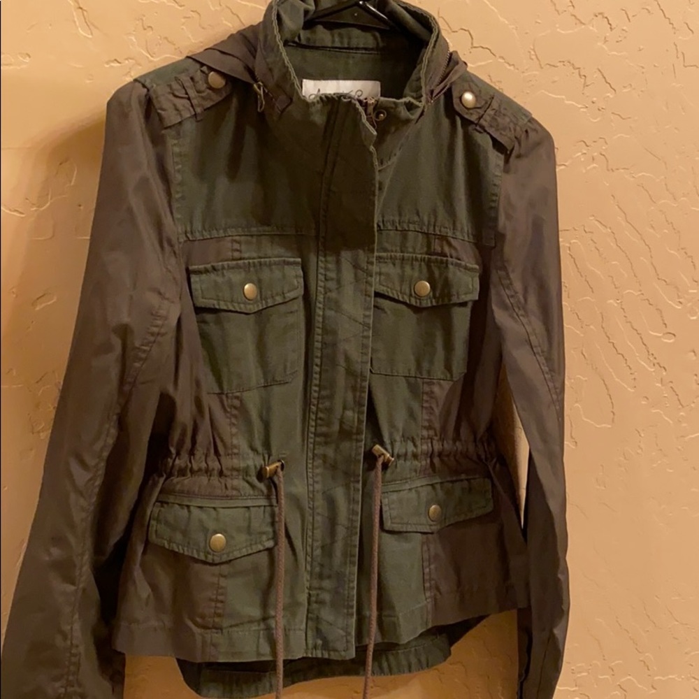 Green Military Style Jacket